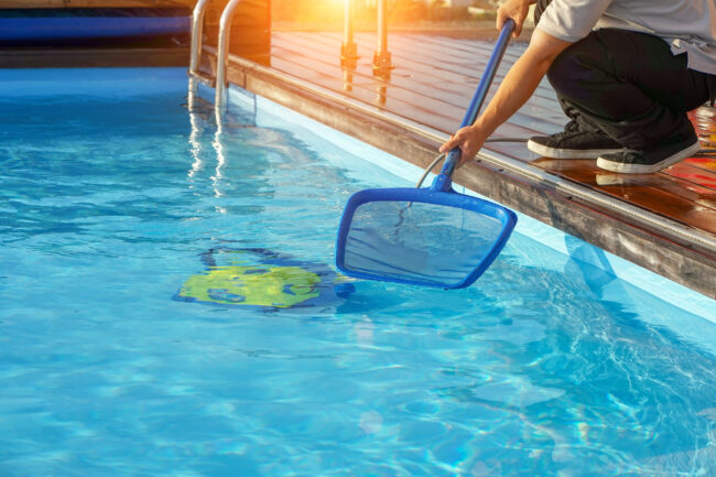 A,Pool,Cleaner,Holds,A,Robot,Cleaner.,Pool,Cleaner,During